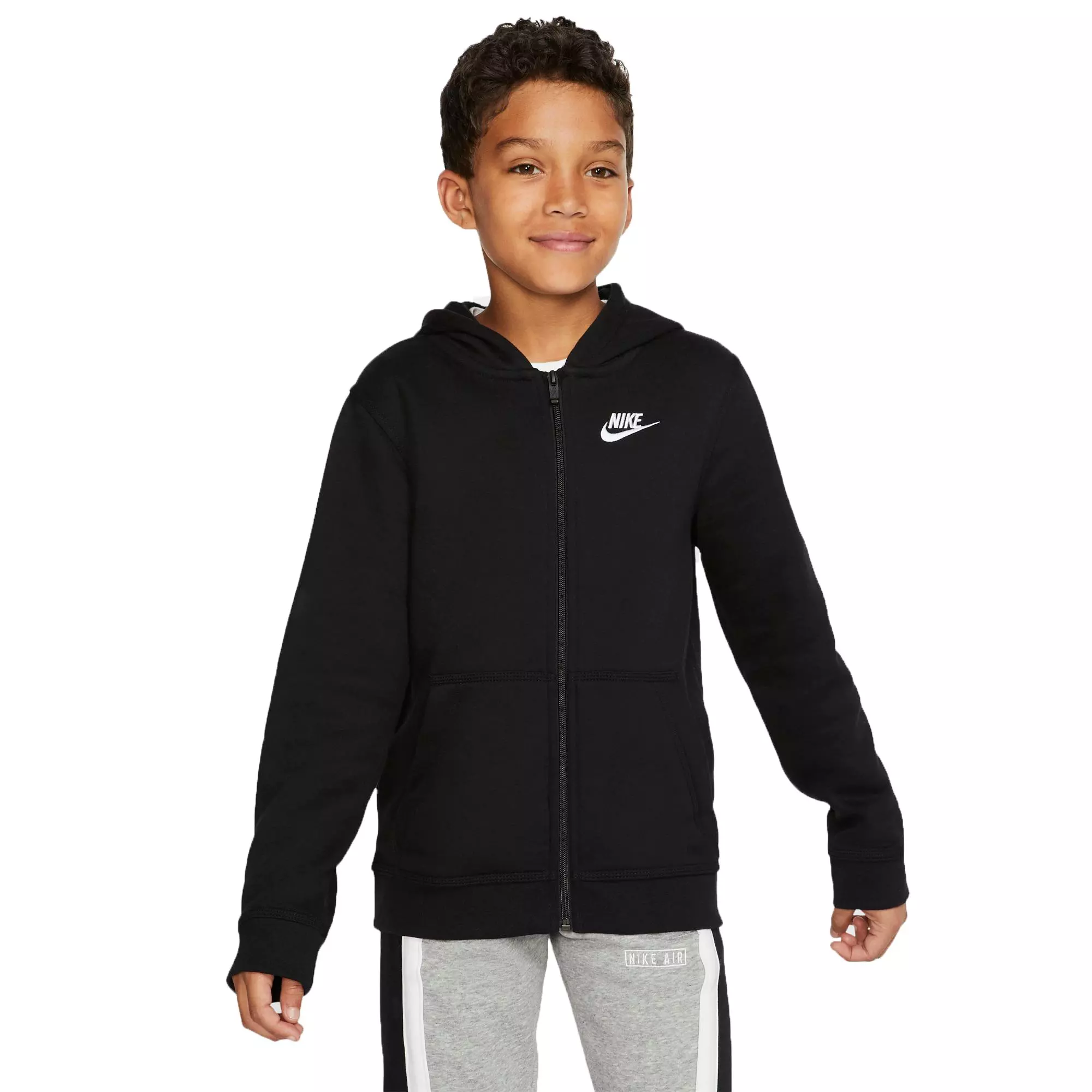 Boys nike hoodie discount black